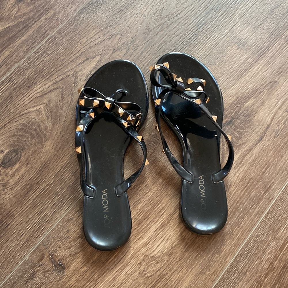 Top Moda Black Sandals